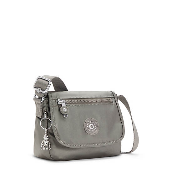 Torby Mini Kipling Sabian Metallic Crossbody Szare | PL 1868WN